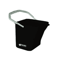 BALDE SANITARIO NEGRO 15LTS CUADRADO PROFESIONAL
