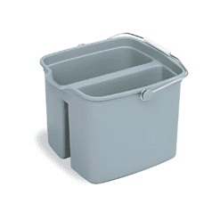 BALDE VIDR DOBLE CUBO 9 + 9LTS GRIS ZL