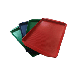 BANDEJA FASTFOOD CON ASAS COLOR NEGRO 45X30CM