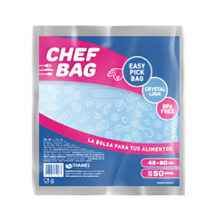 BOLSA CHEF BAG CRISTAL VIRGEN ALIMENTOS 30X40CM 75 UNIDADES