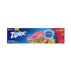 BOLSA ZIPLOC CONSERVA GRANDE 26,8X27,3 x 19 UNIDADES