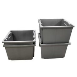 CAJ?N APILABLE EMBONABLE GRIS 27LTS 40X36X26 ALTO