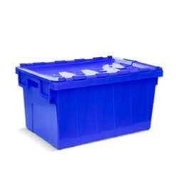 CAJON LOGISTICO INYECTADO C/BISAGRAS AZUL