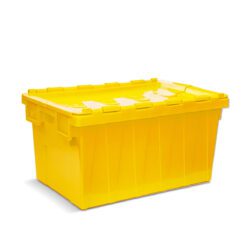 CAJON LOGISTICO INYECTADO C/BISAGRAS AMARILLO