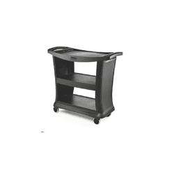 CARRO GASTRONOMICO 3 BANDEJAS EJECUTIVO  NEGRO 9T68 RB