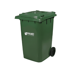 CONT. OSO  360LTS C/TAPA INYECTADO GRIS 2 RUEDAS INYECTADO
