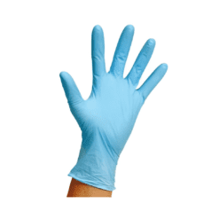 DESCART. GUANTES NITRILO AZUL LARGE X 100UNID