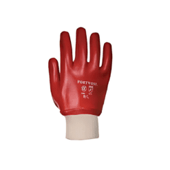 GUANTES IND. PVC ROJO C/PU?O CORTO