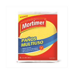PA?OS MULTIUSO MORTIMER TIPO BALLERINA DE MANO X 3 UNID. AMARILLA