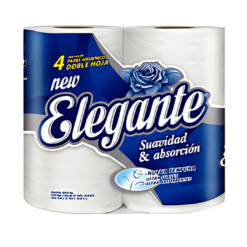 PAP HIG ELEGANTE DOBLE HOJA BLANCO 30MT 40 ROLLOS X BOLS?N